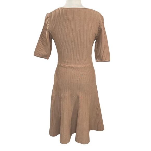 BCBGMaxAzria Size M Allie Knit Dress Fit & Flare Career Minimalist Capsule NWOT - Picture 3 of 12